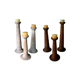 Tower Candle Stand, White&Brown