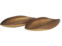 Acacia Curry leaf shell tray