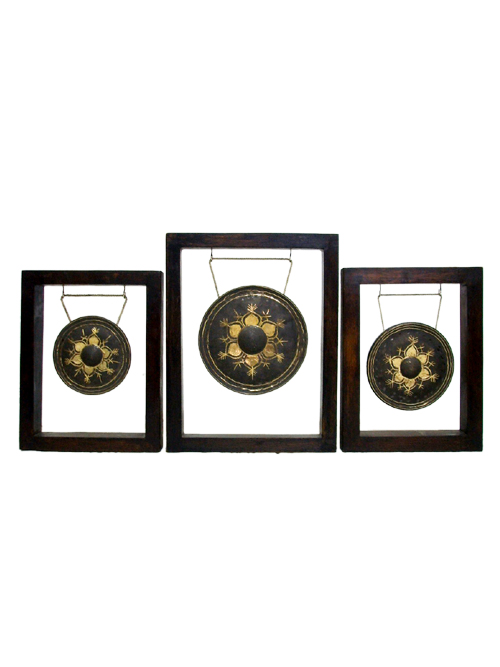 Gong in Wooden Frame